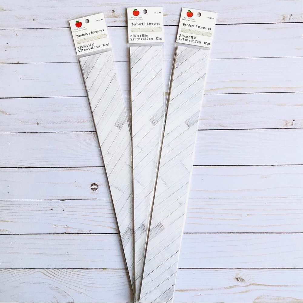 Wood Bulletin Board Borders 3 pk